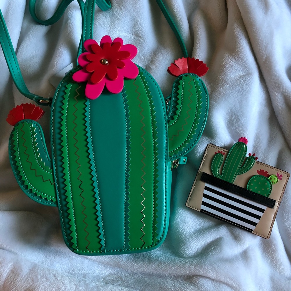 Kate Spade New Horizons Cactus Bag & Card Holder